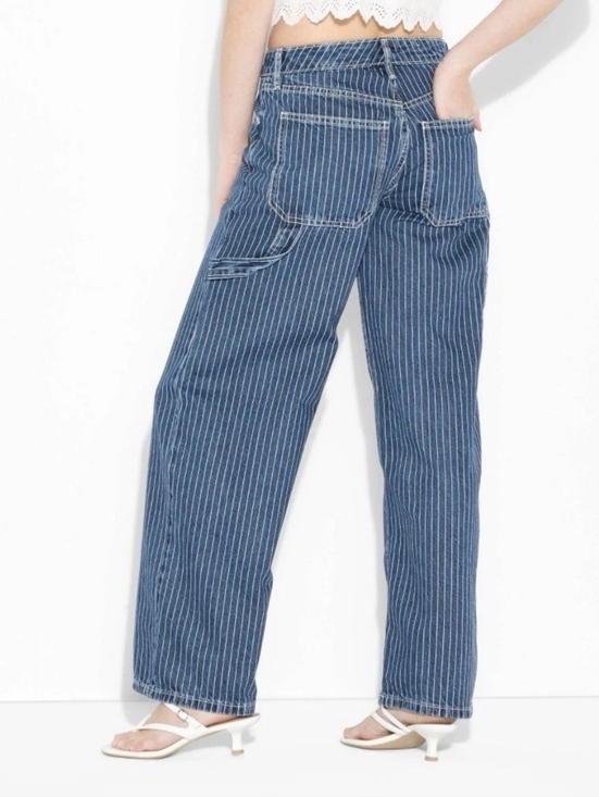wild fable Denim - wild fable Blue and White Pinstripe Jeans